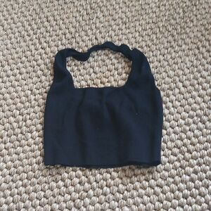 Elegant Black Women's Crop Top